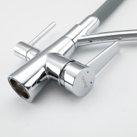 Смеситель для кухни Gappo G4398-17 с гибким изливом, хром