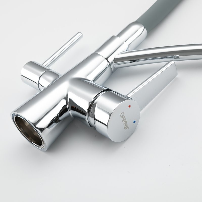 Смеситель для кухни Gappo G4398-17 с гибким изливом, хром