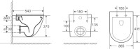 Унитаз подвесной Weltwasser WW Merzbach 041 XL MT-BL безободковый, с микролифтом, матовый черный