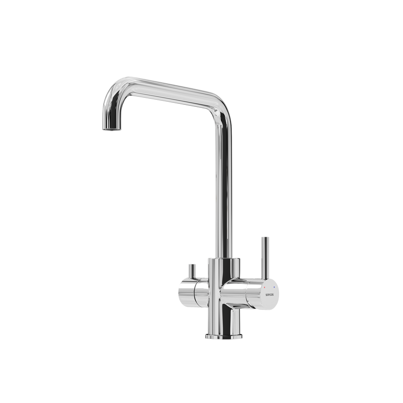 Смеситель для кухни Sancos Vela, с краном под фильтр для питьевой воды, хром, SC4013CH