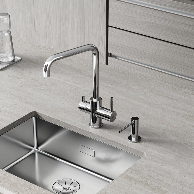 Смеситель для кухни Sancos Vela, с краном под фильтр для питьевой воды, хром, SC4013CH
