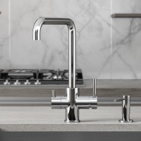 Смеситель для кухни Sancos Vela, с краном под фильтр для питьевой воды, хром, SC4013CH