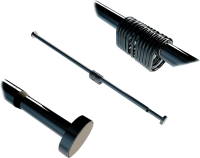 Карниз для ванны Wasserkraft Elbe SC-721121 200 см, черный