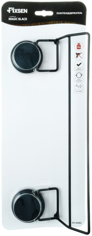 Полотенцедержатель Fixsen Magic Black FX-45002 двойной, черный
