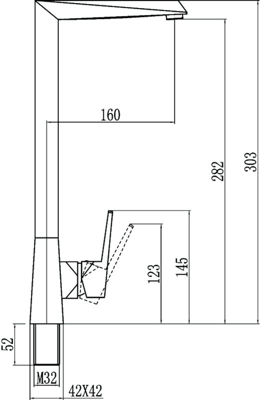 Смеситель для раковины Savol S-005512H