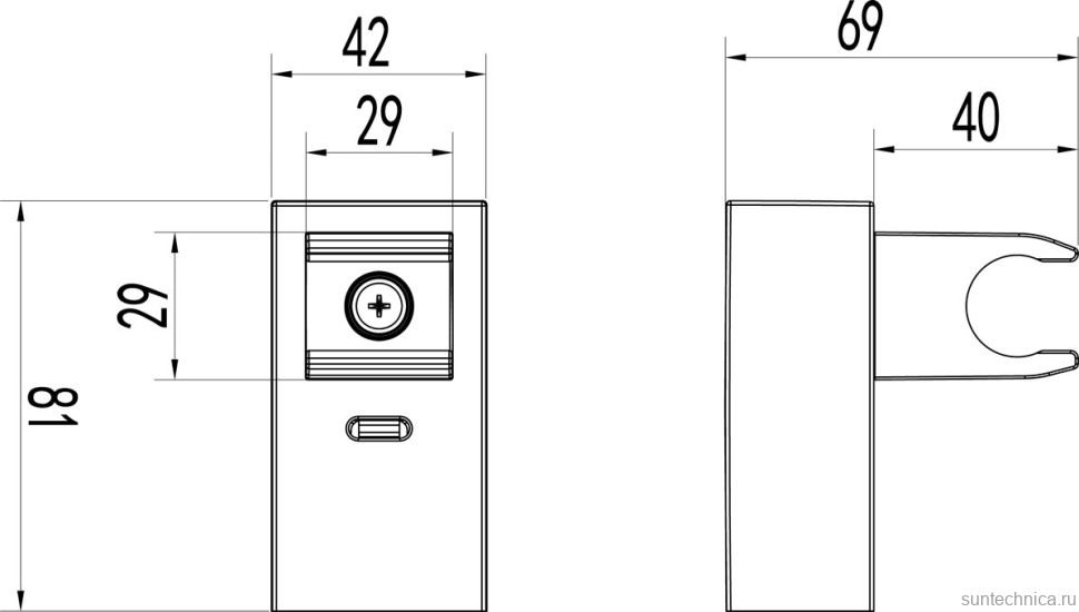 Настенный держатель Lemark LM8079C