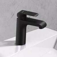 Смеситель для раковины Ravak Flat X070173 черный матовый Смеситель для раковины Ravak Flat X070173 черный матовый