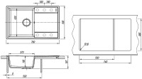 Комплект Мойка Lemark Imandra 760 9910025 антрацит + Смеситель Comfort LM3061PAN антрацит