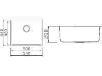 Мойка кухонная Seaman Eco Roma SMR-5444A Мойка кухонная Seaman Eco Roma SMR-5444A