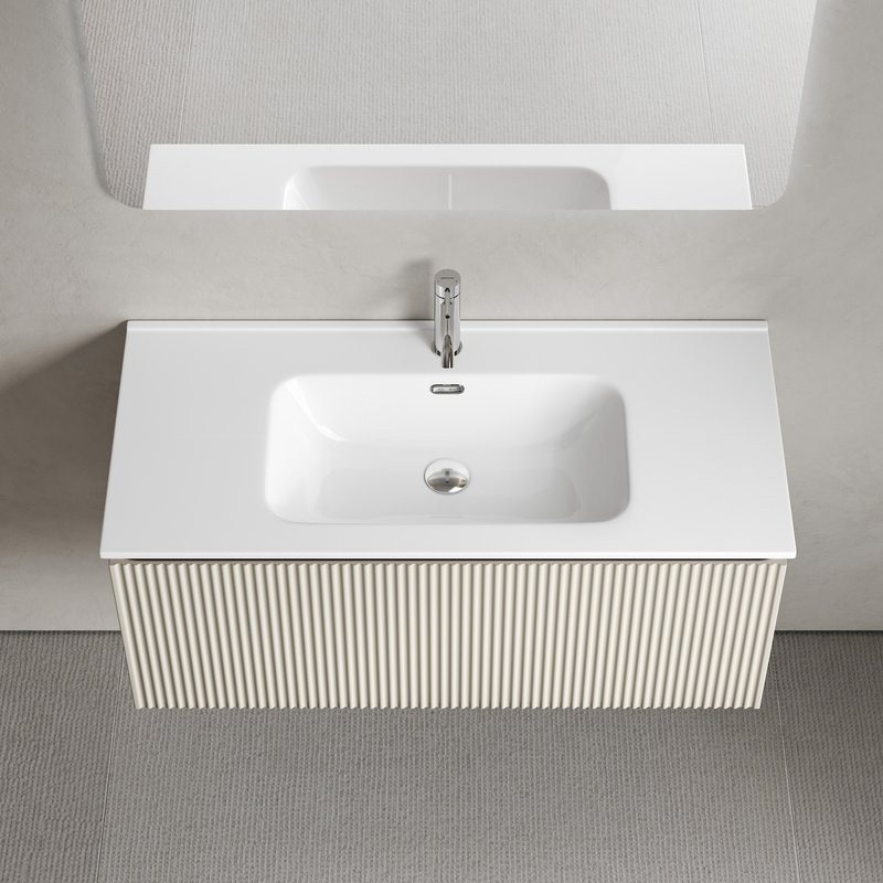 Тумба под раковину без столешницы Sancos Snob R 1.0 100 beige soft