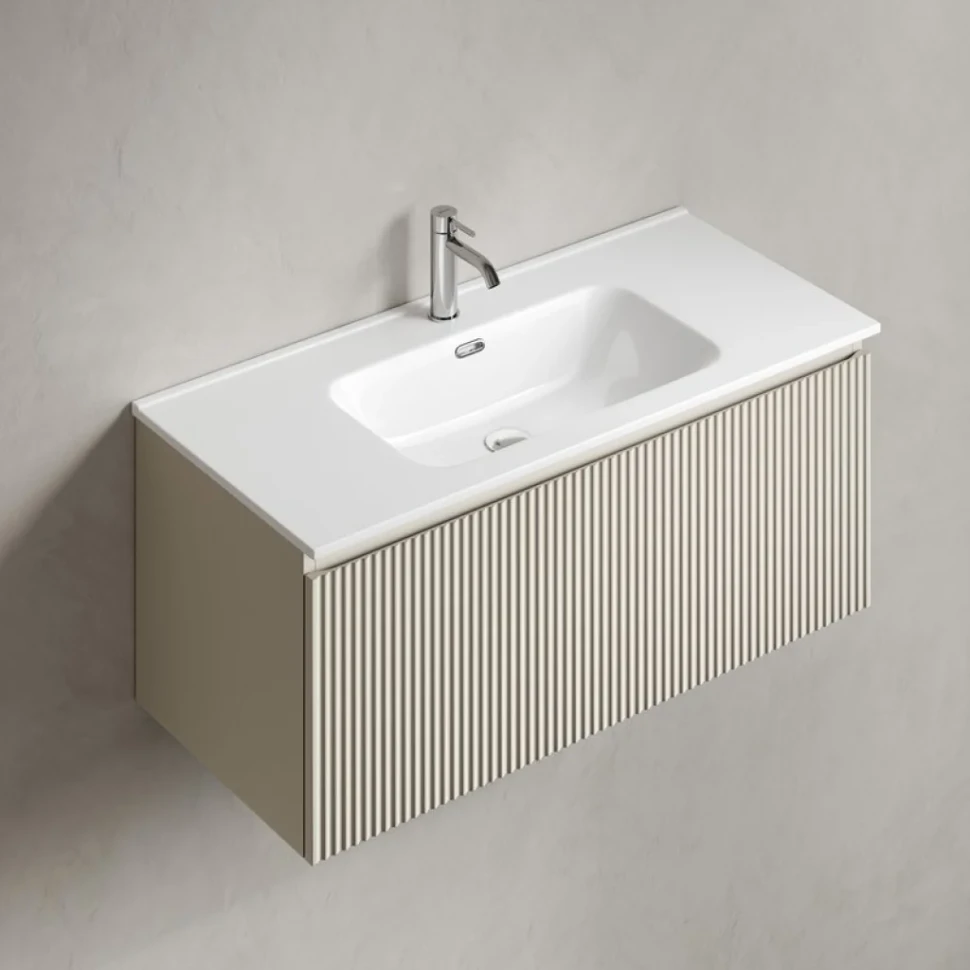 Тумба под раковину без столешницы Sancos Snob R 1.0 100 beige soft