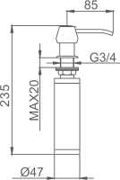 Дозатор для кухонной мойки Haiba HB405