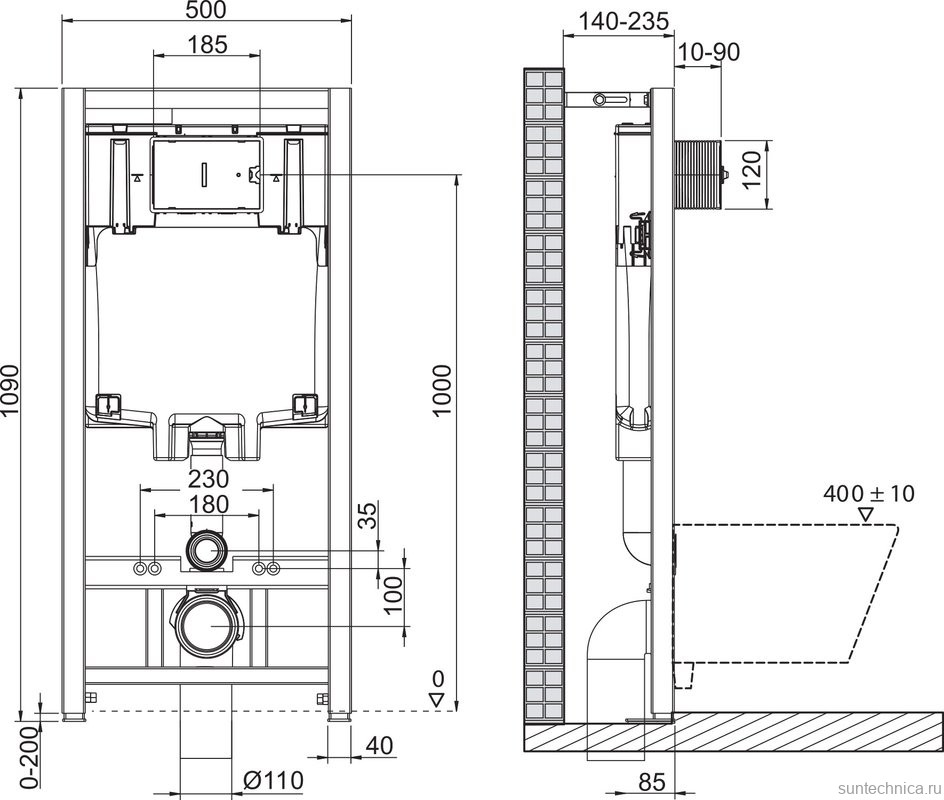 Комплект Унитаз подвесной BelBagno Loto BB070CHR/SC безободковый, с микролифтом, инсталляция BB002-80 с кнопкой BB018-GV-BIANCO