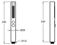 Душевая лейка Jacob Delafon Shift+ E21335-CP