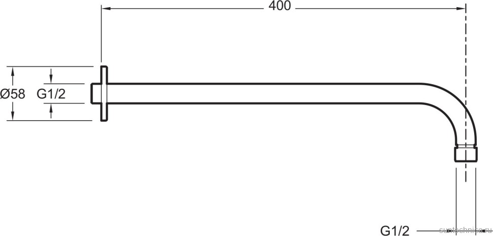 Душевой комплект Jacob Delafon Modulo E30757-CP С ВНУТРЕННЕЙ ЧАСТЬЮ