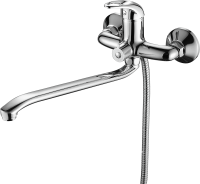 Смеситель с длинным изливом для ванны Fashun A2237 хром