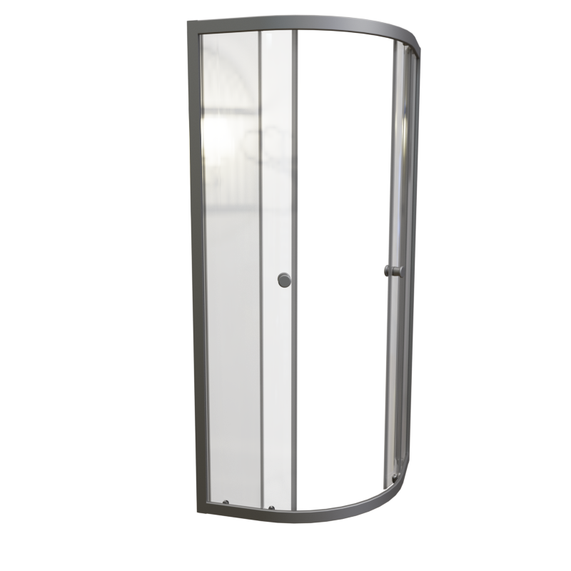 Душевой уголок Radomir Берген RD 100х100 см, профиль матовый хром, стекло прозрачное