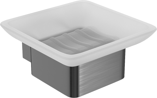 Мыльница Lemark Smooth line 9746018 графит