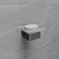 Мыльница Lemark Smooth line 9746018 графит