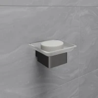 Мыльница Lemark Smooth line 9746018 графит Мыльница Lemark Smooth line 9746018 графит