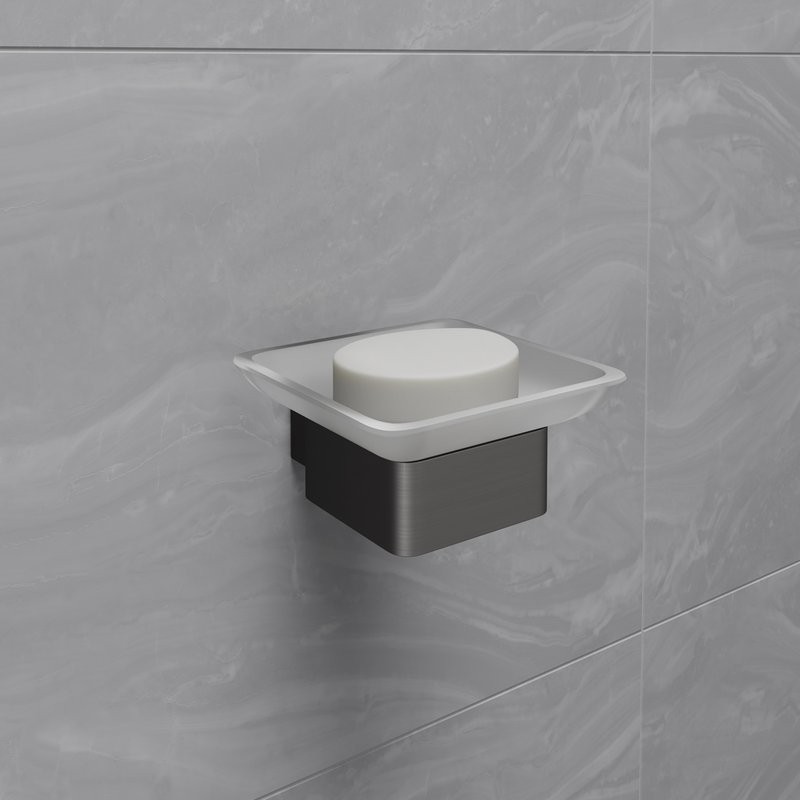 Мыльница Lemark Smooth line 9746018 графит