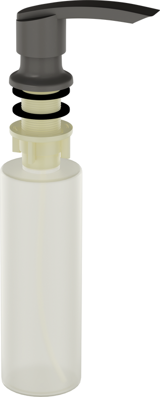 Дозатор для кухонной мойки Ulgran Quartz UQ 02 асфальт