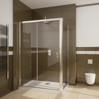 Душевой уголок Radaway Premium Plus DWJ+S 130x90 прозрачное стекло