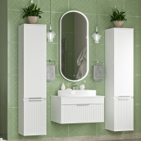 Мебель для ванной комнаты Brevita Enfida 70 подвесная, белая