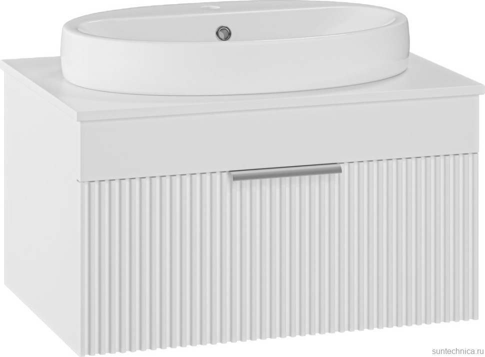 Мебель для ванной комнаты Brevita Enfida 70 подвесная, белая