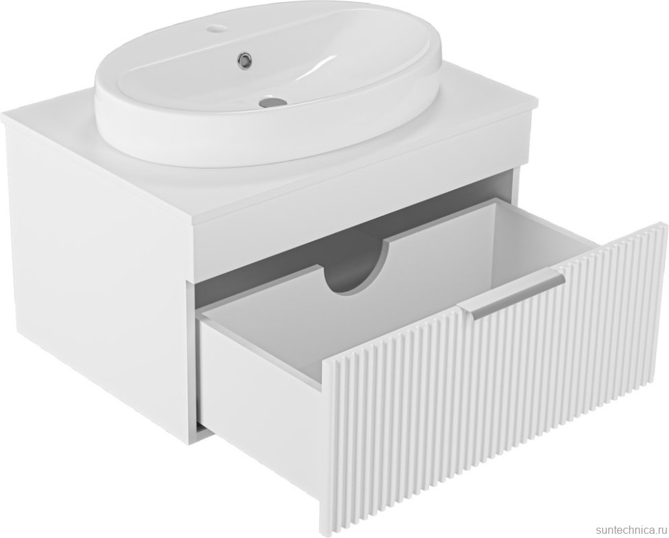 Мебель для ванной комнаты Brevita Enfida 70 подвесная, белая