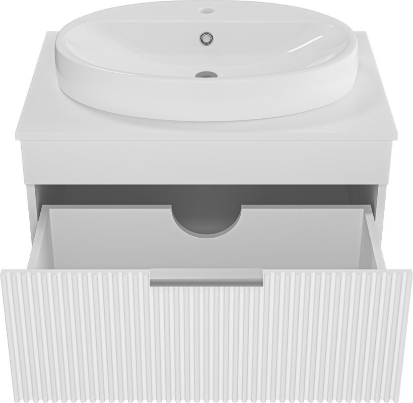 Мебель для ванной комнаты Brevita Enfida 70 подвесная, белая