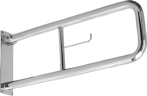 Поручень AQUATEK POR-0000005 80 см, откидной, с бумагодержателем