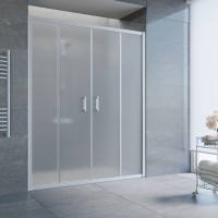 Душевая дверь в нишу Vegas Glass Z2P 190 07 10 профиль матовый хром, стекло сатин