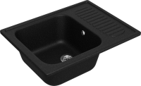 Мойка кухонная Domaci Болонья М-15-002 черная Мойка кухонная Domaci Болонья М-15-002 черная