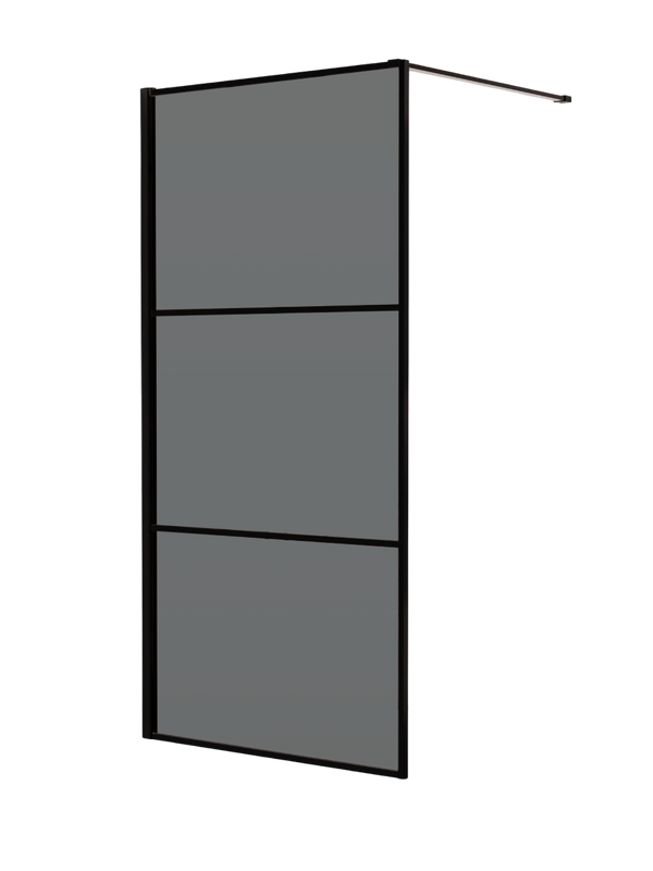 Душевая перегородка RGW Walk In WA-09B профиль черный, стекло серое