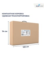 Душевая перегородка RGW Walk In WA-09B профиль черный, стекло серое