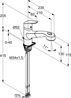 Смеситель для кухни Kludi Objekta 325810575