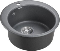 Комплект Мойка Paulmark Gelegen 50 PM404800-DG графит + Измельчитель Bone Crusher BC 810-SL Slim Line