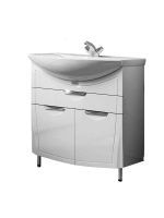 Тумба под раковину без столешницы Alavann Monaco 80 напольная, белая