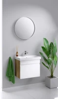 Мебель для ванной комнаты Aqwella Smart 60 дуб балтийский