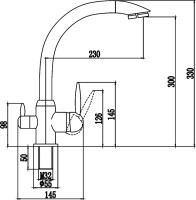 Смеситель для кухни Savol S-L1699W