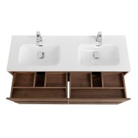 Тумба с раковиной BelBagno Kraft 120 для двоих, 4 ящика, rovere tabacco