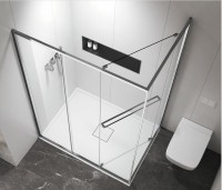 Душевой уголок Vincea Tesi VSRW-7TS9012CL 120х90 см, профиль хром, стекло прозрачное