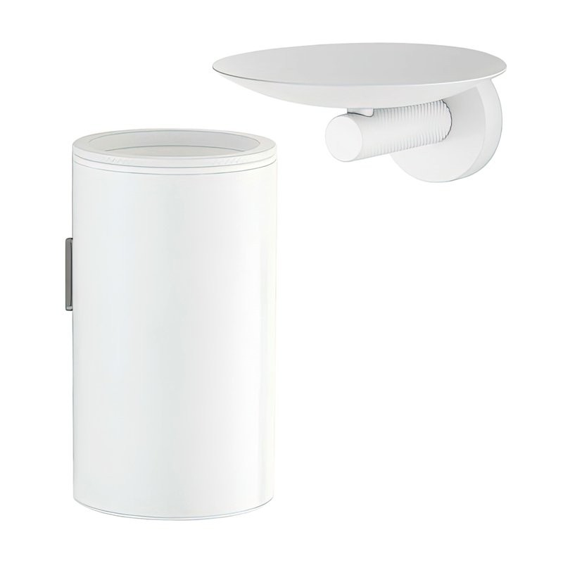 Набор Стакан Boheme Uno 10974-MW + Мыльница 10973-MW