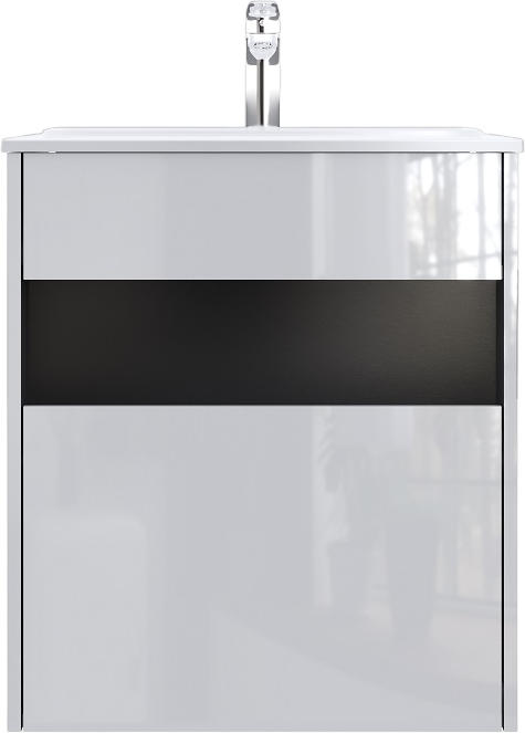 Тумба под раковину со столешницей AM.PM Func 60 белый глянец