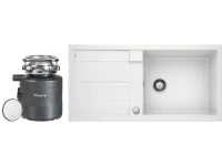 Комплект Мойка Blanco Metra XL 6S 515280 белая + Измельчитель Bort Alligator X Комплект Мойка Blanco Metra XL 6S 515280 белая + Измельчитель Bort Alligator X