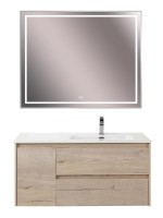 Мебель для ванной комнаты BelBagno Kraft R, 100 rovere galifax bianco