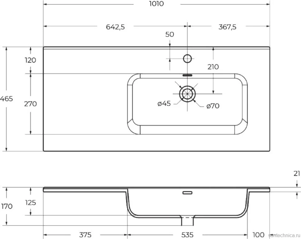 Мебель для ванной комнаты BelBagno Kraft R, 100 rovere galifax bianco