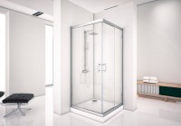 Душевой уголок Aquanet Alfa Cube NAA1142 1000х1000х2000 стекло прозрачное, профиль хром