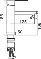 Смеситель для раковины Frap H802-6 F10802-6 черный